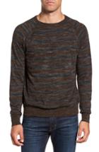 Men's Billy Reid Reverse Stripe Sweater, Size - Blue