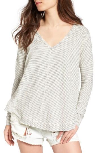 Women's Bp. Seamed Long Sleeve Tee - White