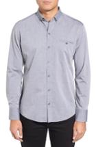 Men's Zachary Prell Yama Trim Fit Geometric Sport Shirt