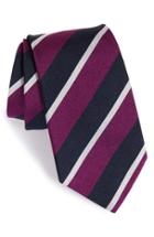 Men's Gitman Stripe Silk Tie, Size - Purple