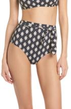 Women's Tory Burch Sash Tie High Waist Bikini Bottoms - Blue