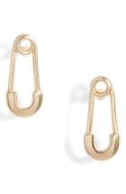 Women's Poppy Finch Safety Pin Stud Earrings
