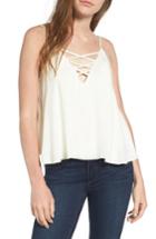Women's Ella Moss Stella Lace-up Tank - Ivory