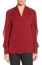 Women's Kobi Halperin Charlee Ruffle Sleeve Silk Blouse