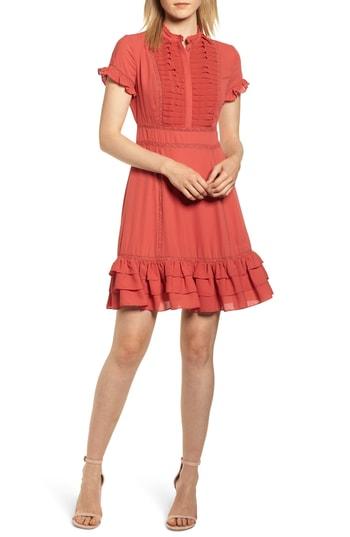 Women's Rebecca Minkoff Ariel Tiered Ruffle Hem Dress - Red
