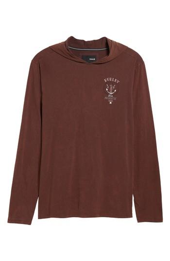 Men's Hurley Destroy Hoodie, Size - Burgundy