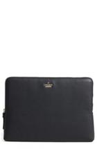 Kate Spade New York 13-inch Leather Laptop Sleeve - Black