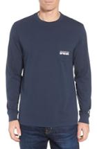 Men's Vineyard Vines X Shark Week(tm) Logo Long Sleeve Pocket T-shirt - Blue
