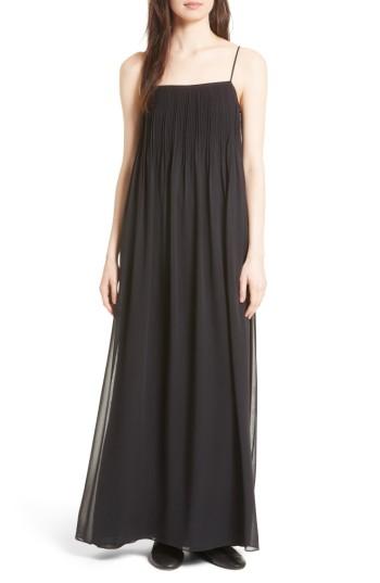 Women's Vince Pintuck Silk Maxi Dress