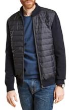 Men's Barbour Carn Baffle Front Knit Jacket - Blue