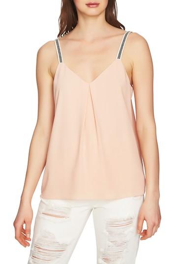 Women's 1.state Embroidered Strap Camisole, Size - Ivory