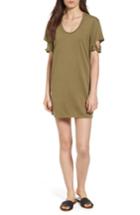Women's Pst By Project Social T Knotted Sleeve T-shirt Dress - Green