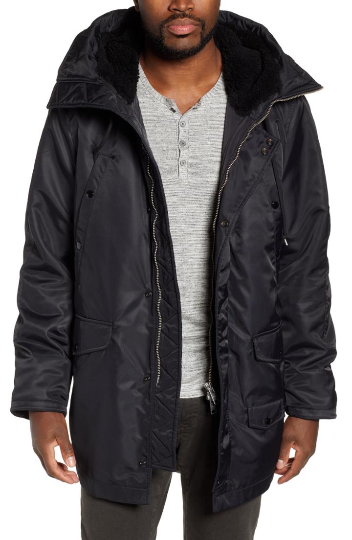 Men's Allsaints Garth Parka - Black