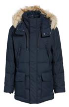 Men's Marc New York Tech Herringbone Down Parka With Genuine Coyote Fur Trim
