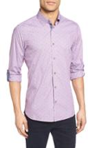 Men's Ted Baker London Eethan Roll Sleeve Sport Shirt (s) - Purple