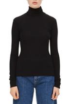 Women's Topshop Boutique Wool Turtleneck Sweater Us (fits Like 0) - Black
