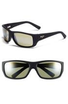 Men's Maui Jim 'wassup - Polarizedplus2' 61mm Polarized Sunglasses - Matte Black/ Maui Ht