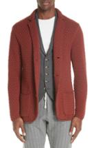 Men's Eleventy Wool Sweater Jacket