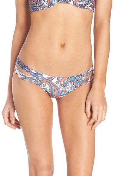 Women's Luli Fama Split Side Bikini Bottoms - White
