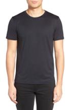 Men's Theory Silk & Cotton Crewneck T-shirt, Size - Blue