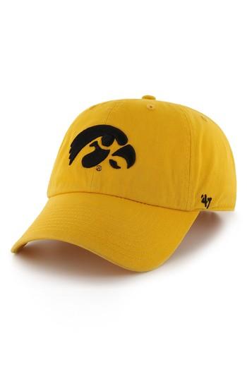 Men's 47 Brand Collegiate Clean Up Cap - Yellow