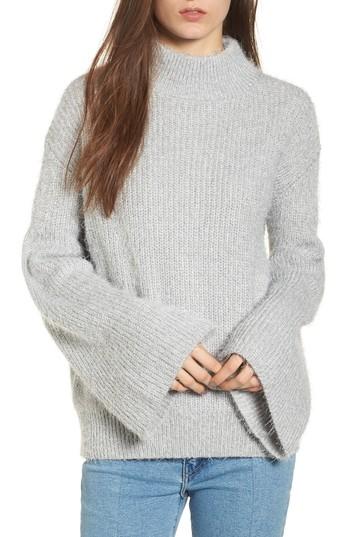 Women's Eyelash Tunic Sweater - Grey