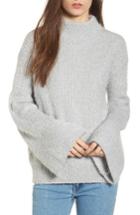 Women's Eyelash Tunic Sweater - Grey