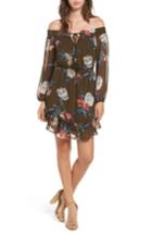 Women's Dee Elly Floral Off The Shoulder Dress - Green