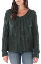 Women's Vince Camuto Fringe Detail Cotton Blend Chenille Sweater