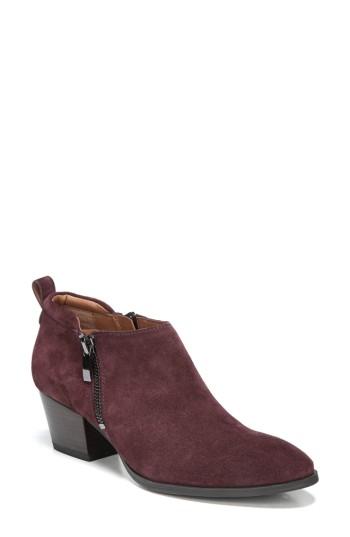 Women's Sarto By Franco Sarto 'granite' Block Heel Bootie M - Burgundy