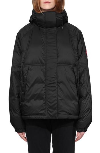 Women's Canada Goose Campden Waterproof Hooded Down Jacket (0) - Black