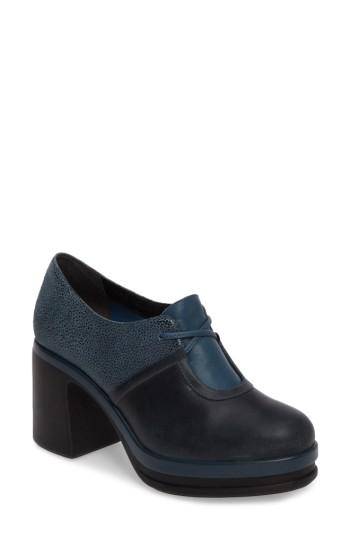 Women's Camper Alice Flared Heel Platform Pump Eu - Blue