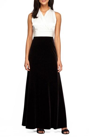 Women's Alex Evenings Stretch Fit & Flare Gown