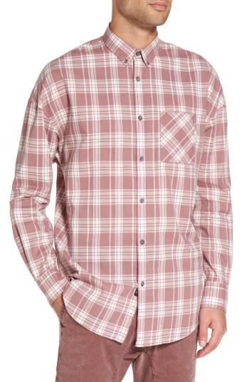 Men's Zanerobe Check Rugger Oversize Plaid Shirt - Pink