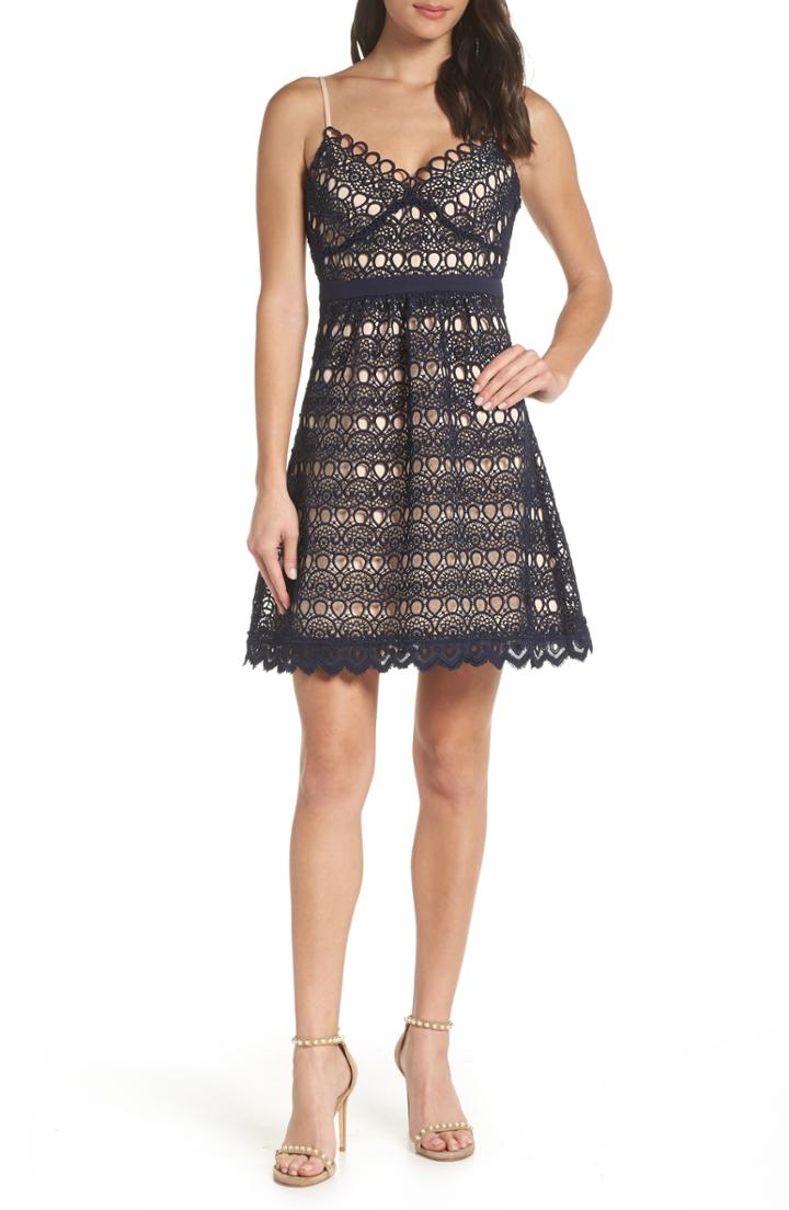 Women's Foxiedox Hellia Lace A-line Dress - Blue
