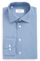 Men's Eton Slim Fit Print Dress Shirt .5 - Blue