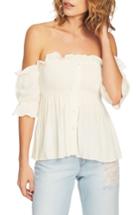 Women's 1.state Off The Shoulder Top - Ivory