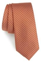 Men's Calibrate Stellar Skinny Silk Tie, Size - Orange