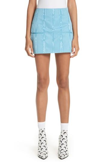 Women's Marine Serre Moire Miniskirt - Blue