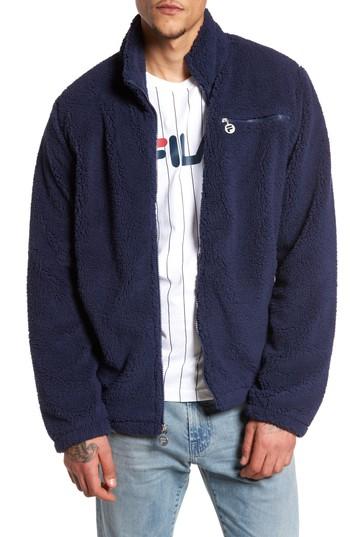 Men's Fila Finlay Fleece Jacket - Blue