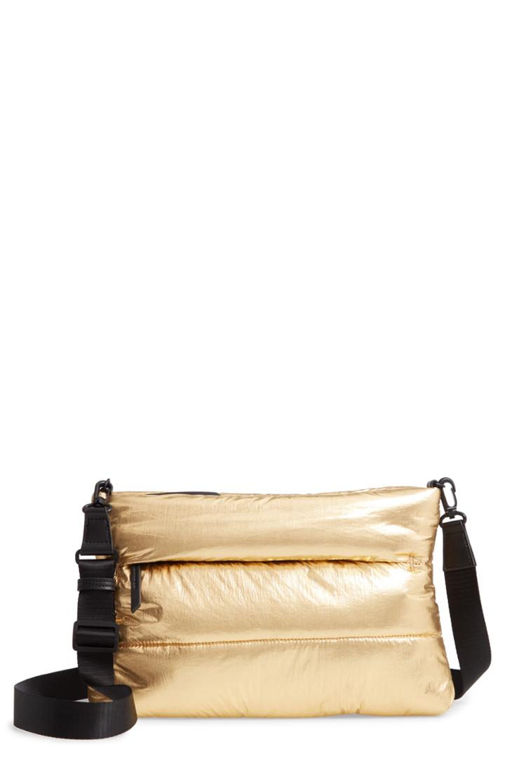 Trouve Keri Nylon Crossbody - Metallic
