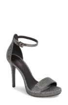 Women's Michael Michael Kors Hutton Ankle Strap Sandal .5 M - Metallic