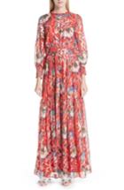 Women's Ba & Sh Jasper Belted Floral Maxi Dress - Red