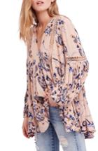 Women's Free People Just The Two Of Us Floral Tunic - Pink