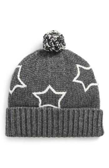Women's Madewell Starry Pompom Beanie - Grey