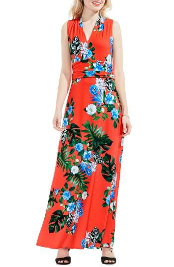 Women's Vince Camuto Havana Tropical Halter Style Maxi Dress
