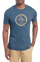 Men's Original Penguin Distressed Logo T-shirt - Blue