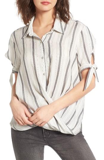 Women's Blanknyc Cross Over Stripe Top