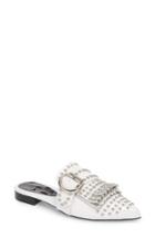 Women's Jeffrey Campbell Daniel Studded Loafer Mule M - White