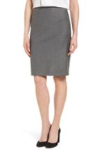 Women's Boss Vileana Wool Blend Suit Skirt - Grey